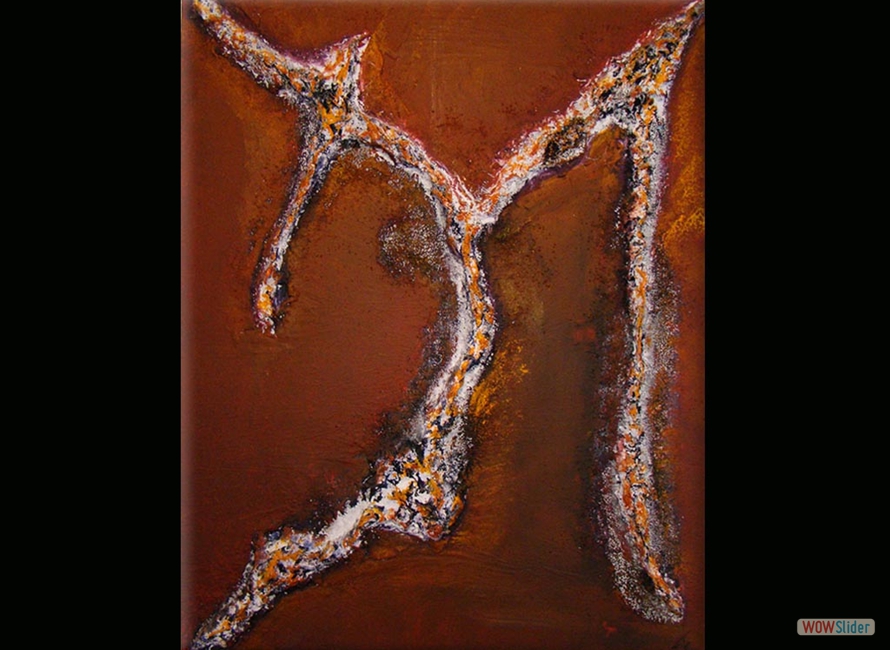 The Dancer / 80X100 / Acryl op Canvas met Reliëf / €650